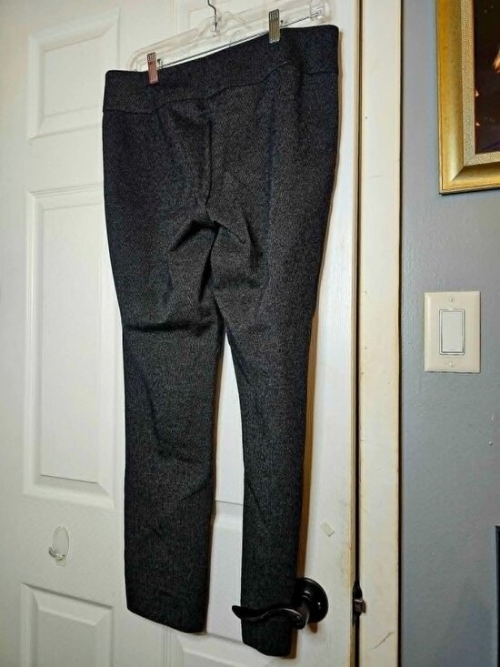 Zac & Rachel Pants - Zac & Rachel Large Gray Pinstriped Straight-leg trousers
